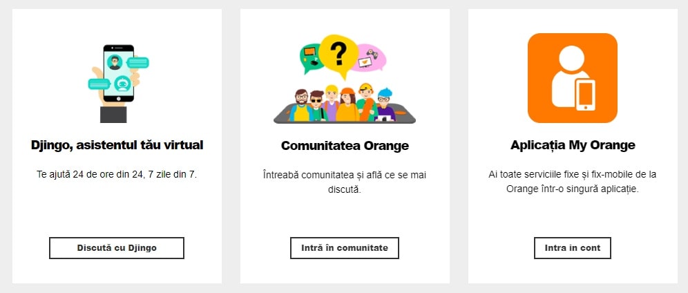 chat pentru suport clienti Orange