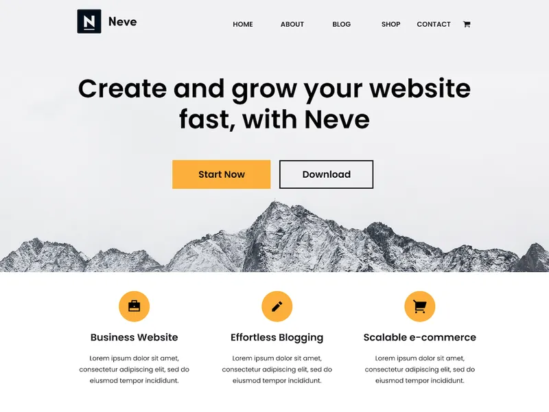 tema neve pentru wordpress